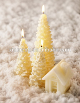Christmas tree style pillar candle with vanilla scent
