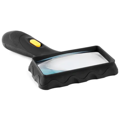 2.5x LED Plastic Rectangular Magnifying Glass Lamp