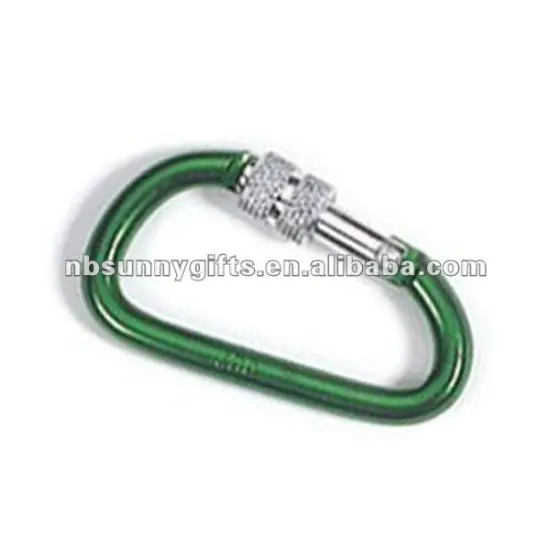 screw lock Aluminium carabiner
