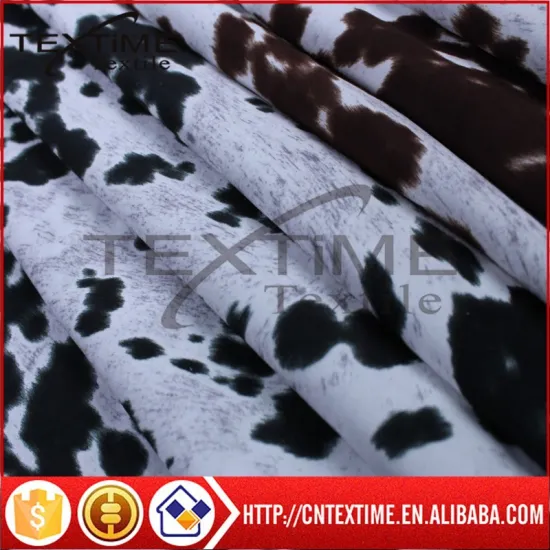 polyester warp knitted printed Micro Velvet for sofa