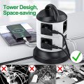 Power Strip Multiple Socket With 4 USB Charging Ports 6 Socket Tower 2 Switche 3m Cable Surge Protection Smart Socket For Office