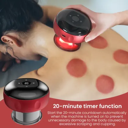 Electric Heated Vacuum Cupping Massager with Smart Therapy and Strong Suction
