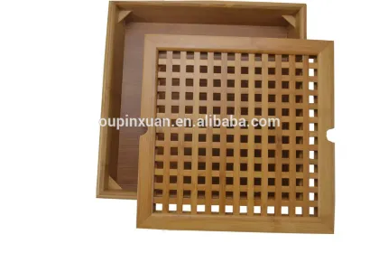 new design Chinese Gongfu Tea Tray bamboo tea saucer small drawer tea table storage water