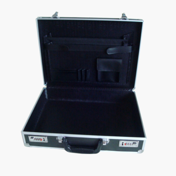 Aluminum Locking Briefcase for Men, Hard Case Laptop Briefcase 13.5*9.9*3.6 inch