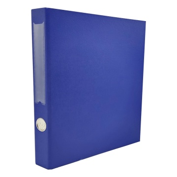 Blue A4 PVC Coated Office Document Organizer Folder