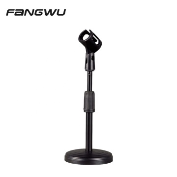 Round Base Desktop Table Microphone Stand with Clip: Your Reliable Solution for Improved Audio Presentation