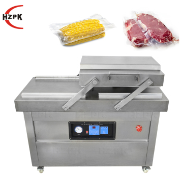 Double Chamber Vacuum Packaging Machine for Fruits, Vegetables, Fish & Food - HZPK