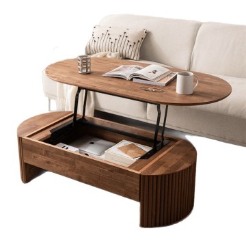 Oval Lift Tabletop Coffee Table for living room