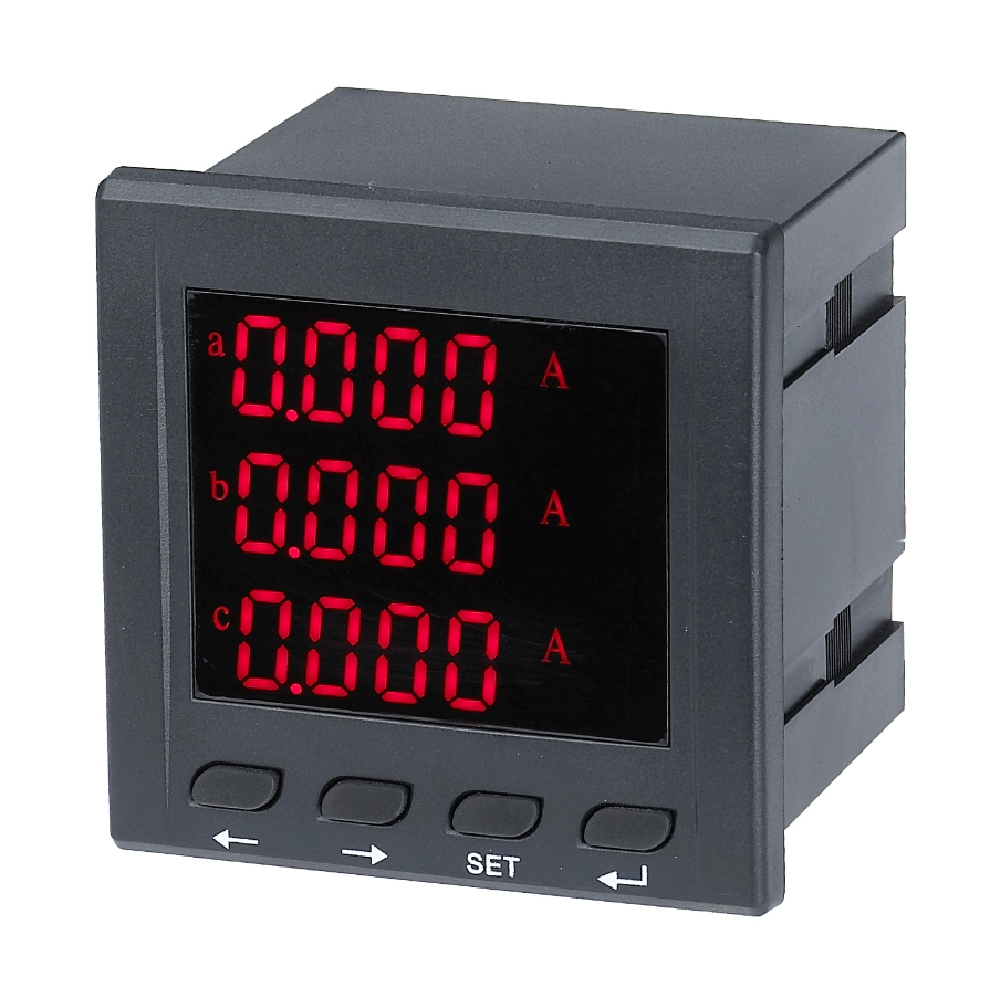 LED Panel Ammeter for Three Phase Electricity