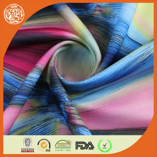 Hot sale fashion printed polyester spandex stretch knitted fabric