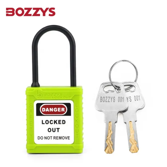 Master Key Industrial Safety Padlocks with 4MM Insulated Nylon Shackle for Lockout/Tagout