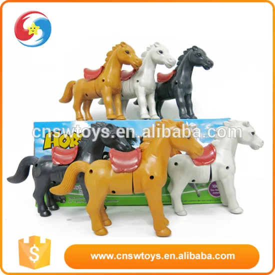 Alibaba china factory supply horse anlmal plastic custom wind up toy