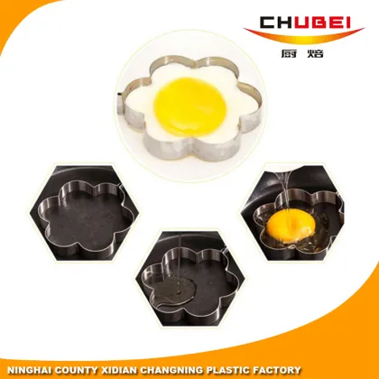 Most Popular Simple Plum-shaped Stainless Steel Egg Ring Mold