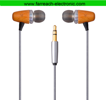 Wooden Inner Earphone, 1mw Rated Power and Deep Bass (F-EP702)
