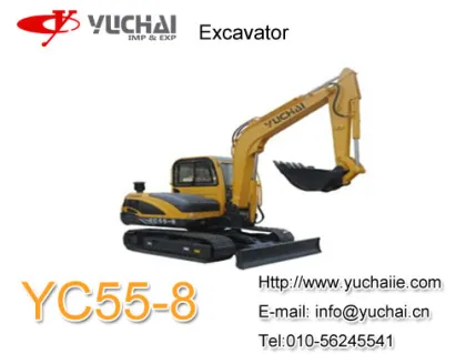 yuchai YC55-8 5.5ton excavator.