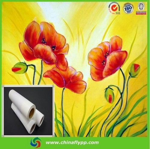 China Glossy solvent coated printable canvas eco-solvent anti
