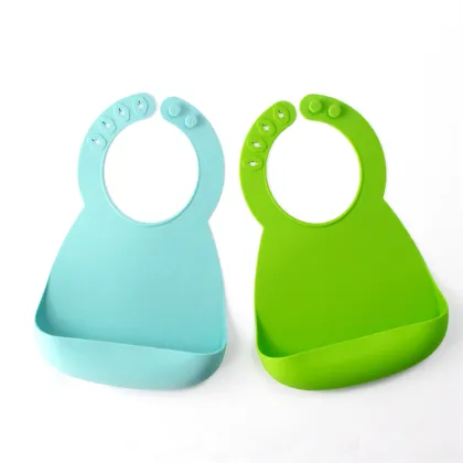 Waterproof Soft Silicone Baby Feeding Bibs