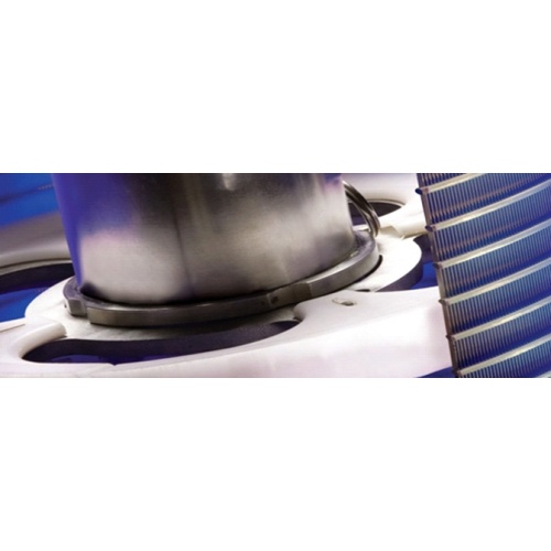 Cylinder scraper self-cleaning filter