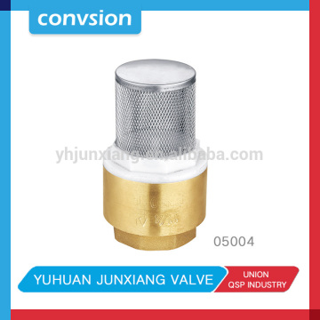 Low Lead Brass Spring Foot Valve 1BSP Female Thread Brass Foot Bottom Valve