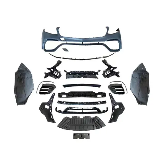 Front and Rear Car Body Kits with Bumpers and Grille for Mercedes-Benz GLC (X253) 2020-2022 to GLC63 AMG