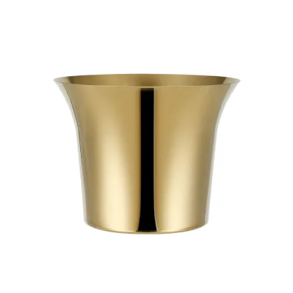 Hot Sale Sustainable Beverage Cooling Solutions: Gold Metal Ice Buckets, 5 Liter Coolers & Party Holders