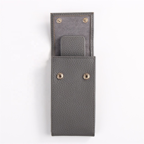 Leather Luxury Customized Snap Watch Display Storage Pouch