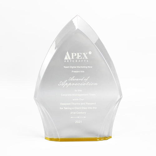 APEX Uppmuntran Present Akryl Award Plate Manufacturing