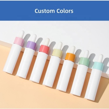 New Style Skincare Serum Packaging - PET Bottle Glass Dropper with Silicon Top for Cosmetic Essential Oil (30/40/60ml)