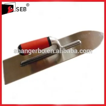 Round end head plastering trowel