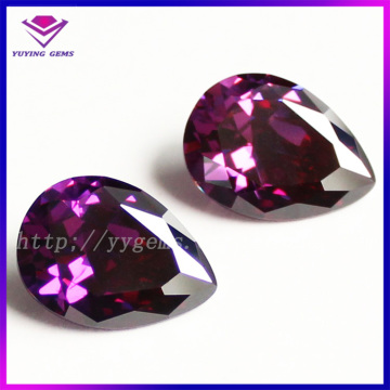 Pear Shape Various Sizes Amethyst Shape Cubic Zirconia CZ Gemstone Beads