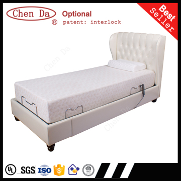 comfortable new style bed adjustable bed electric bed, white