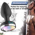 Plug Anal Vibrador LED Cor Luz Brinquedos Sexuais
