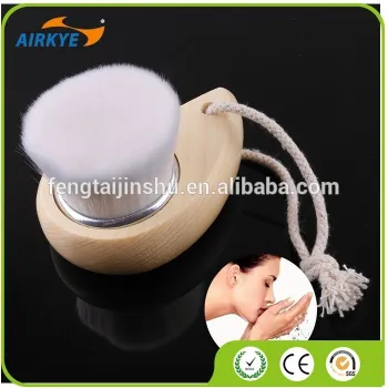 New Wood Handle Soft Fiber Deep Cleaning Pore Skin Facial Cleansing Wash Brush