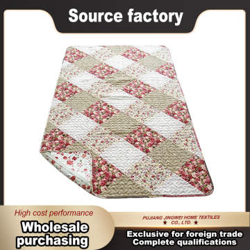 Soft Patchwork Sofa Seat Mat with Vintage Aesthetic