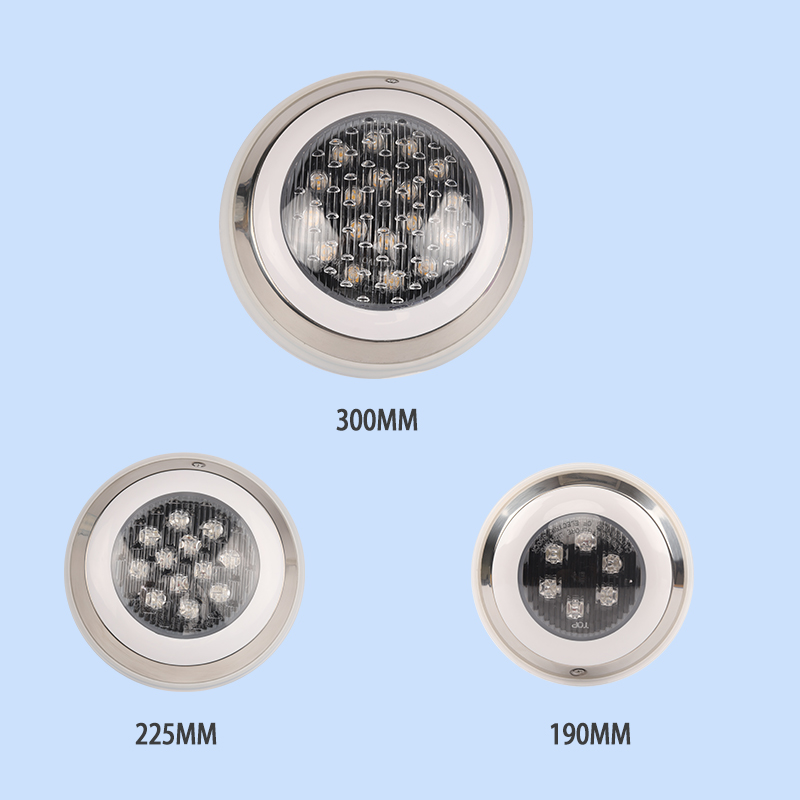 Augstas enerģijas nerūsējošā tērauda baseina gaismas gaismas diode