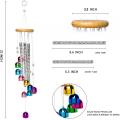 Colorful Wind Chimes for Outside