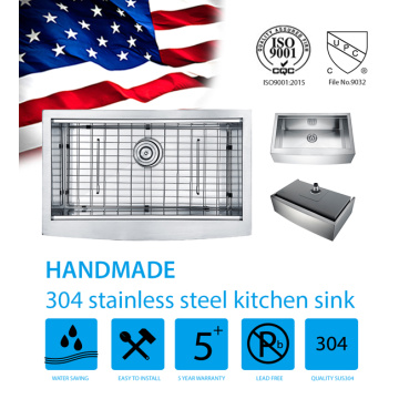 CUPC Customized Handmade Stainless Steel Kitchen Sink