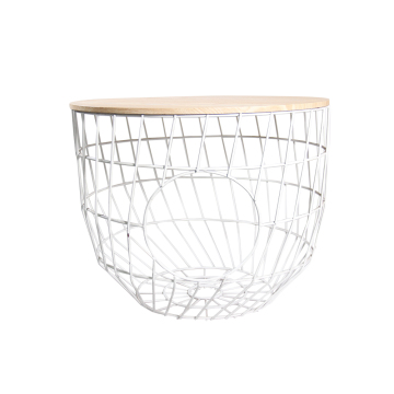 EASTOMMY Hot Selling Metal Basket End Table