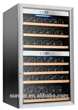 66 bottles dual zone compressor wine fridge