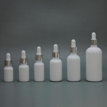 Boston glass bottle with dropper for cosmetic