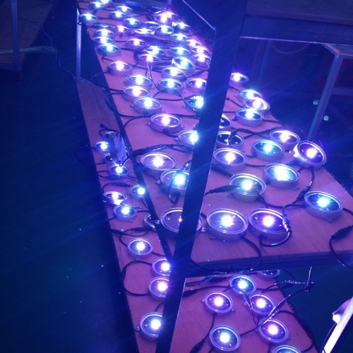 Corda de luz LED colorida para palco