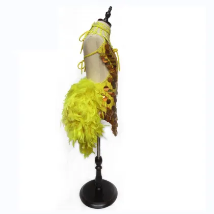 Alibaba online shop backless fashion latin dance skirt for children