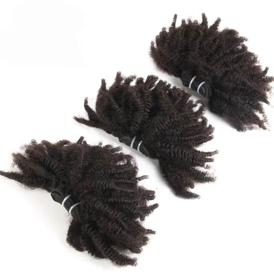 Reliable Hair Vendor 100% Unprocessed Raw Virgin Afro Kinky Remi Human Hair Weft