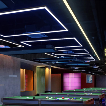 Super Bright Aluminum Linear LED Pool Table Light for Billiards, Pool, and Snooker (1.2*2.4m Rectangle Pendant)