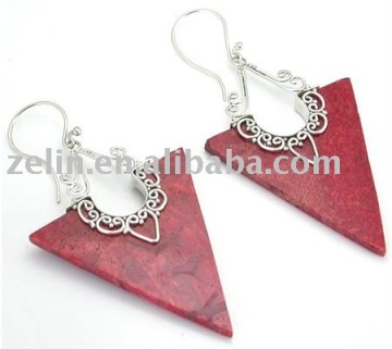 Fashion 316L Stainless Steel Anitique Triangle Body Piercing Earrings