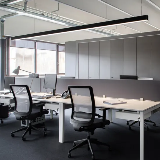 SCON Pendant Linear LED Suspended Lighting 24W - Linkable Modern Fixture for Office & Garage