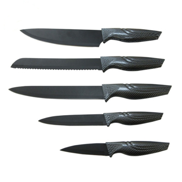 Coated blade knife with water transfer handle