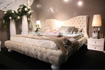 K1830 Modern bedroom furniture fabric bed