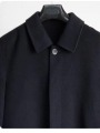 Män Black Cashmere Coat