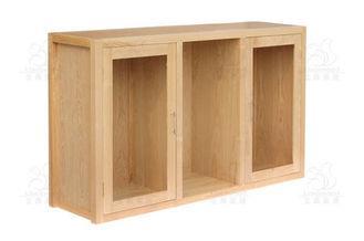 Natural Solid Ash Furniture Wood / Large Storage Kitchen Cu